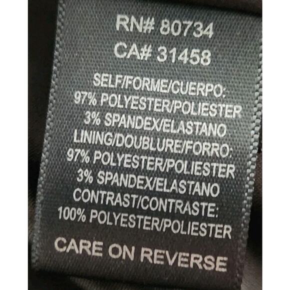 Max And Cleo Black Strapless Mini Dress Party Cocktail Evening Size 10 - Picture 6 of 7